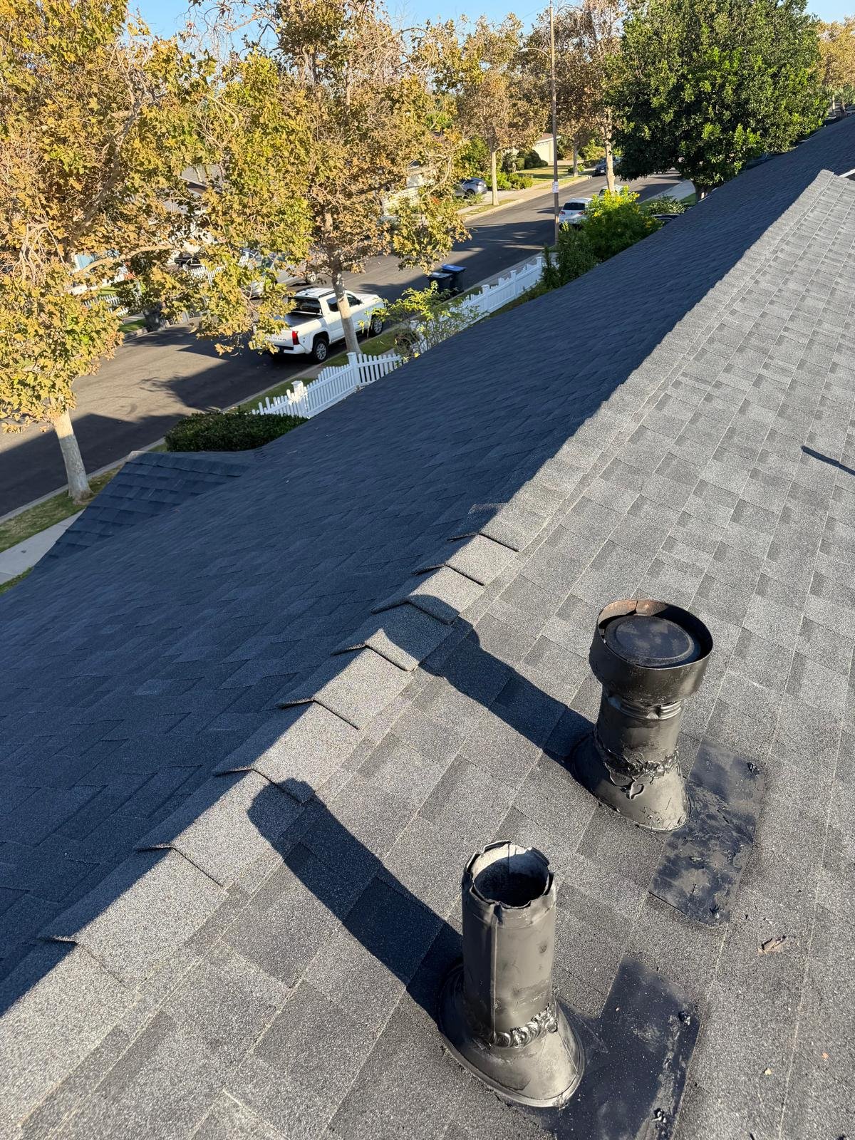 Roofing work around roof penetrations